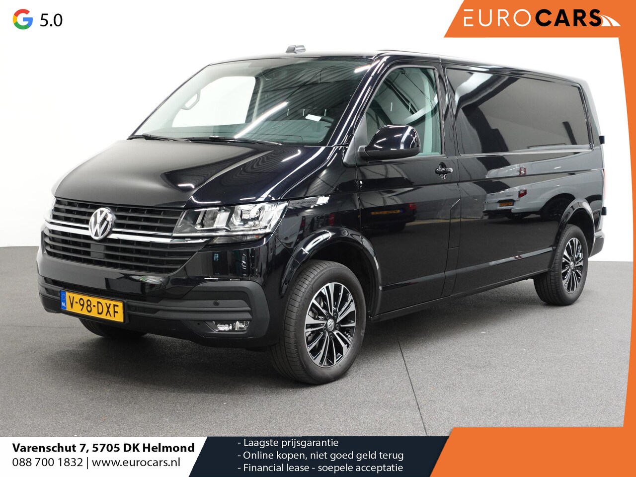 Volkswagen Transporter - 2.0 150PK L2H1 Highline Automaat Airco  Navi Parkeersensoren Camera Trekhaak Carplay - AutoWereld.nl