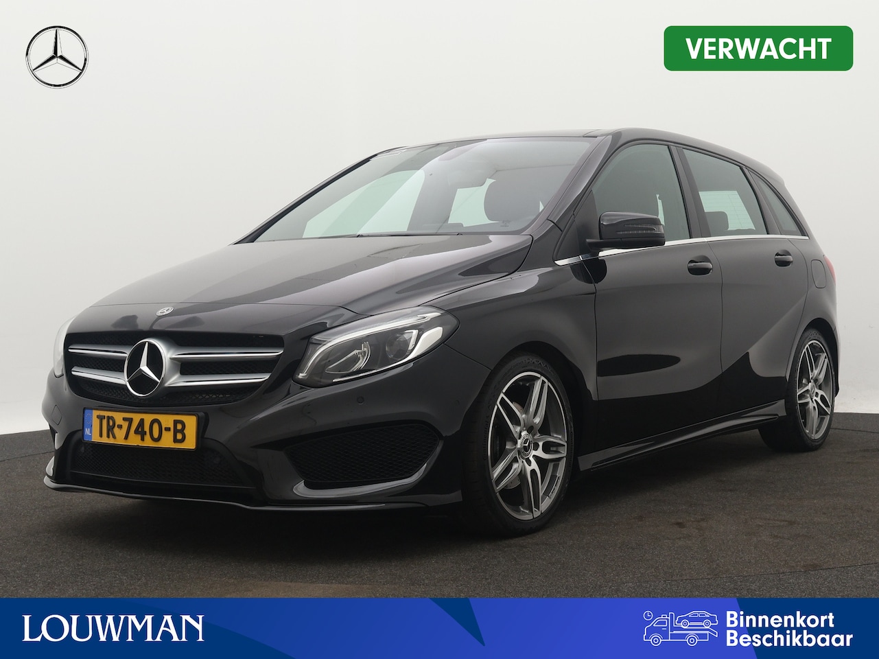 Mercedes-Benz B-klasse - 180 Business Solution AMG | Panoramadak | Trekhaak | Stoelverwarming | Lichtmetalen velgen - AutoWereld.nl