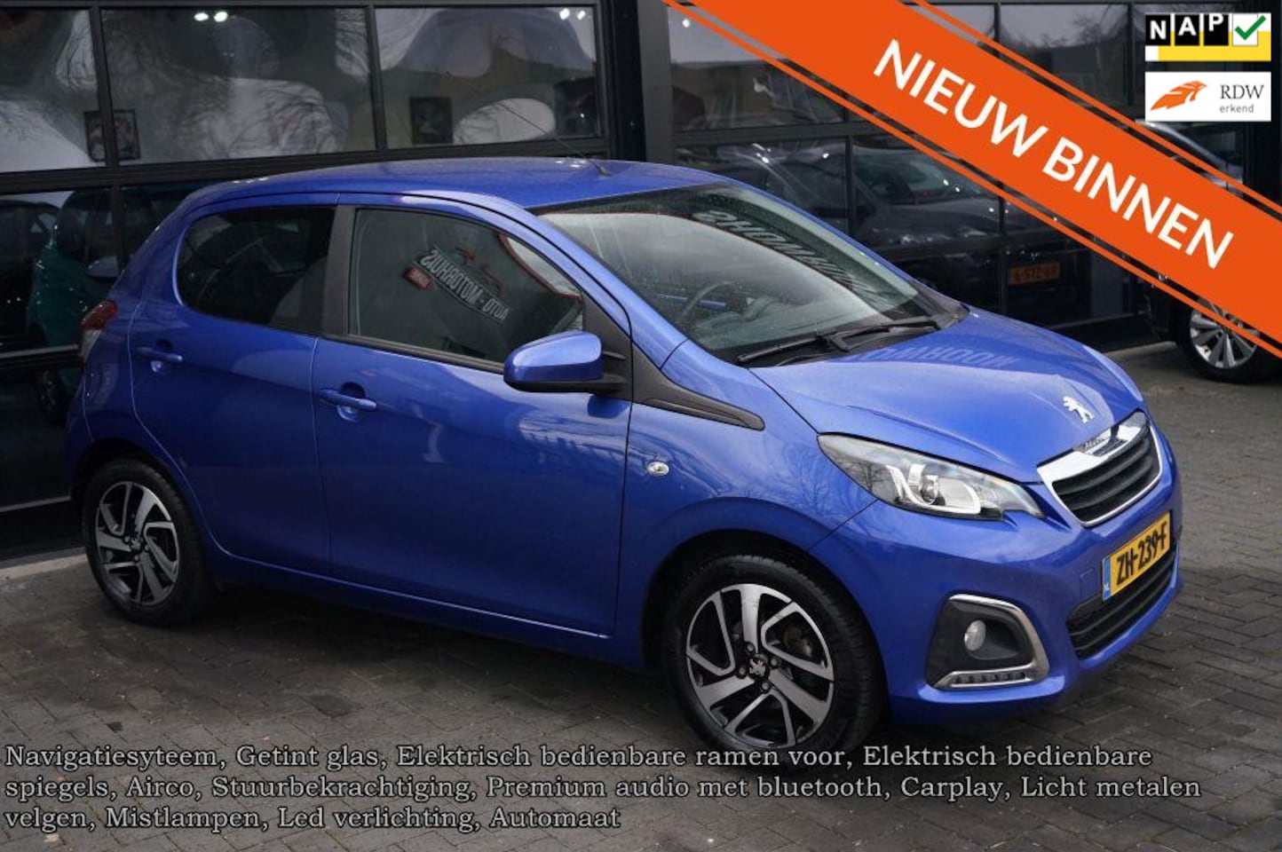 Peugeot 108 - 1.0 e-VTi Allure Carplay, Airco, Elek pakket, - AutoWereld.nl