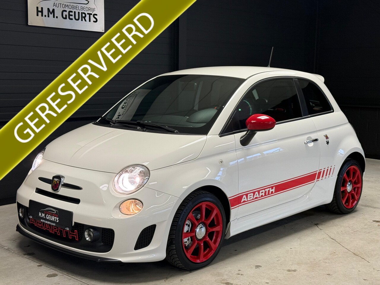 Fiat 500 Abarth - 1.4 T-Jet 595 Leder LM Velgen Airco Zeer Nette Schadevrije Auto! - AutoWereld.nl