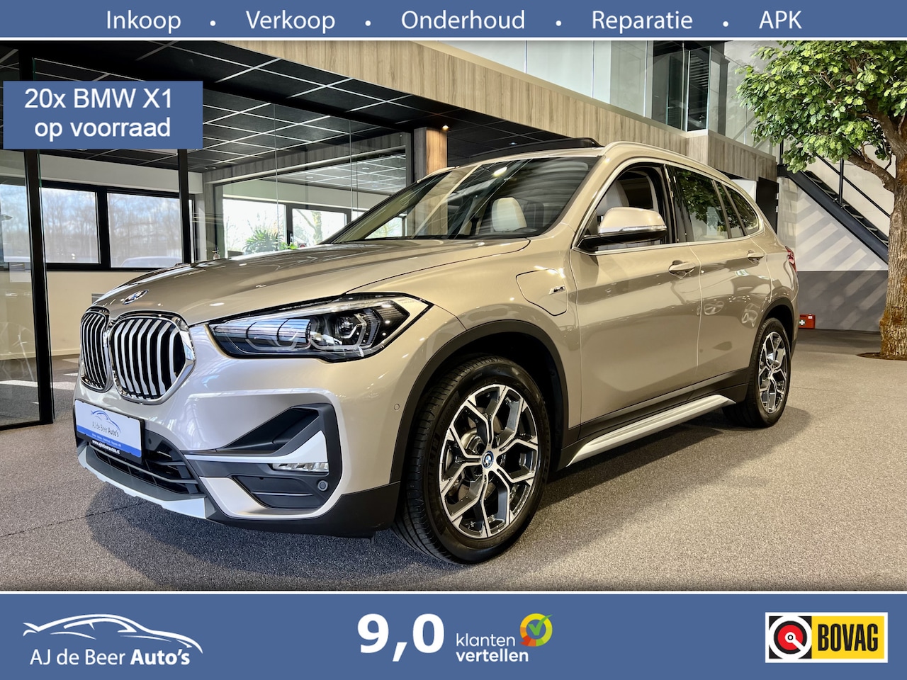 BMW X1 - xDrive25e High Executive X-Line | Panorama | HUD | Camera | Beige leder | 220 PK - AutoWereld.nl