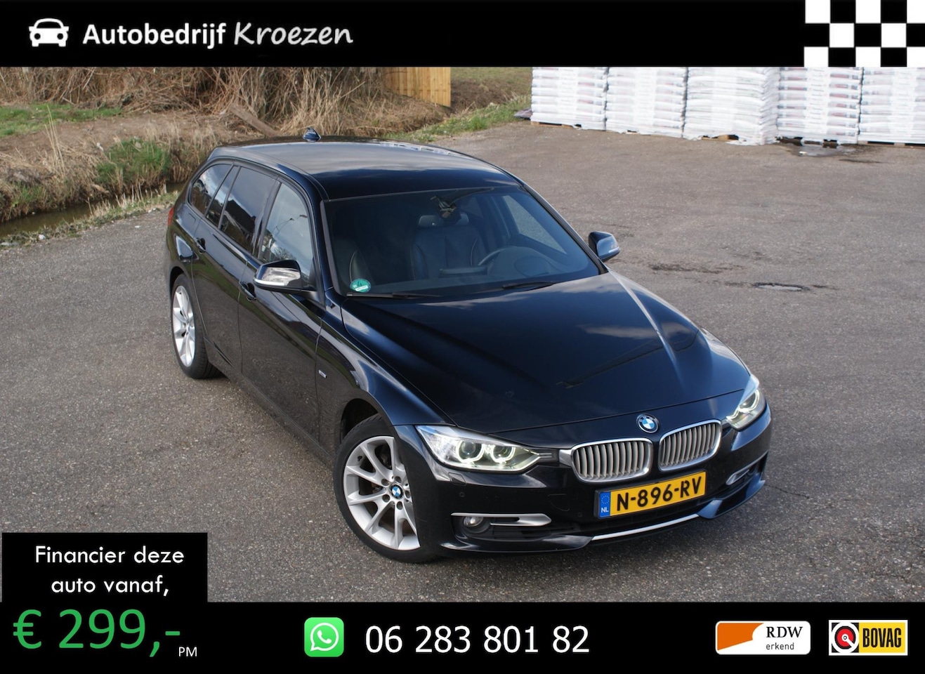 BMW 3-serie Touring - 320i High Executive | Head UP | H&K | Led | Leder | - AutoWereld.nl