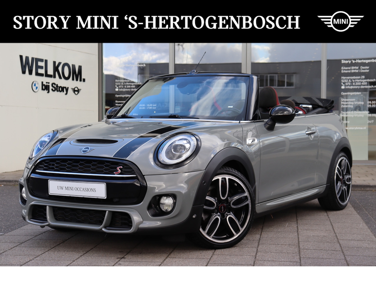 MINI Cabrio - Cooper S Knightsbridge Automaat / Achteruitrijcamera / JCW Sportstoelen / Comfort Access / - AutoWereld.nl