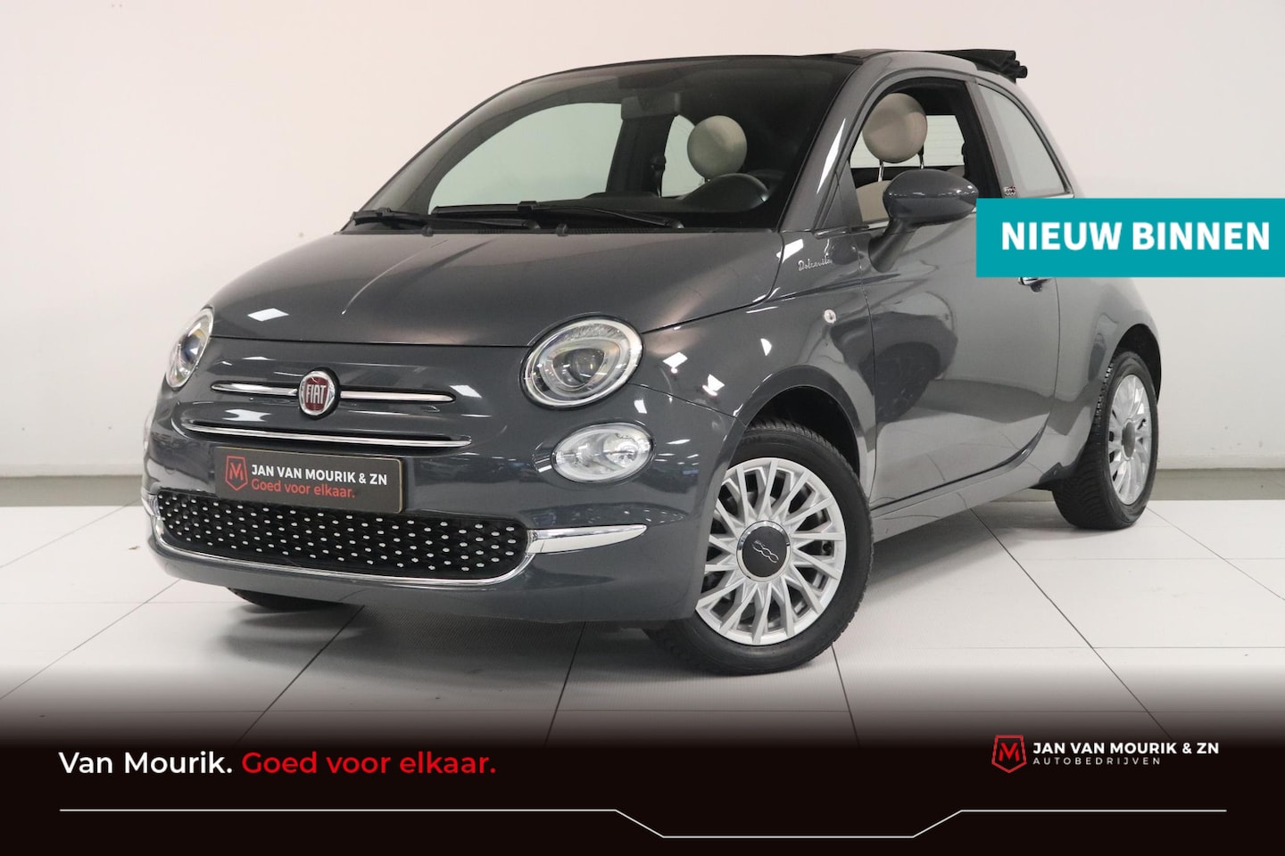 Fiat 500 C - 1.0 Hybrid 70 Dolcevita | Parkeersensoren | Cruise Control | Bluetooth | Cabrio - AutoWereld.nl