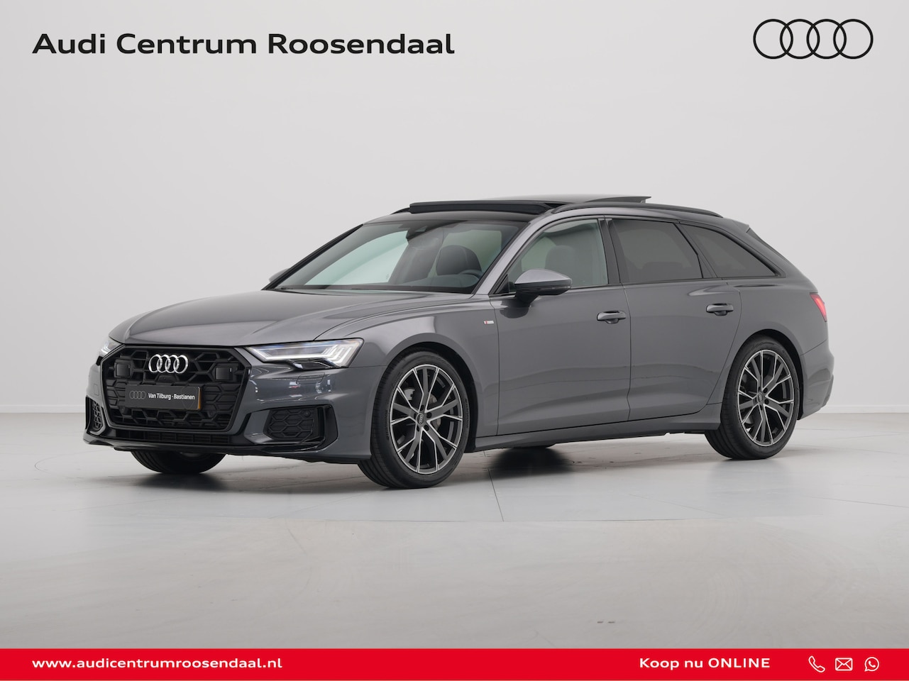 Audi A6 Avant - 40 TFSI S 204 pk edition Competition Panorama DAB Elektr. Verst. Stoelen Memory 64 - AutoWereld.nl