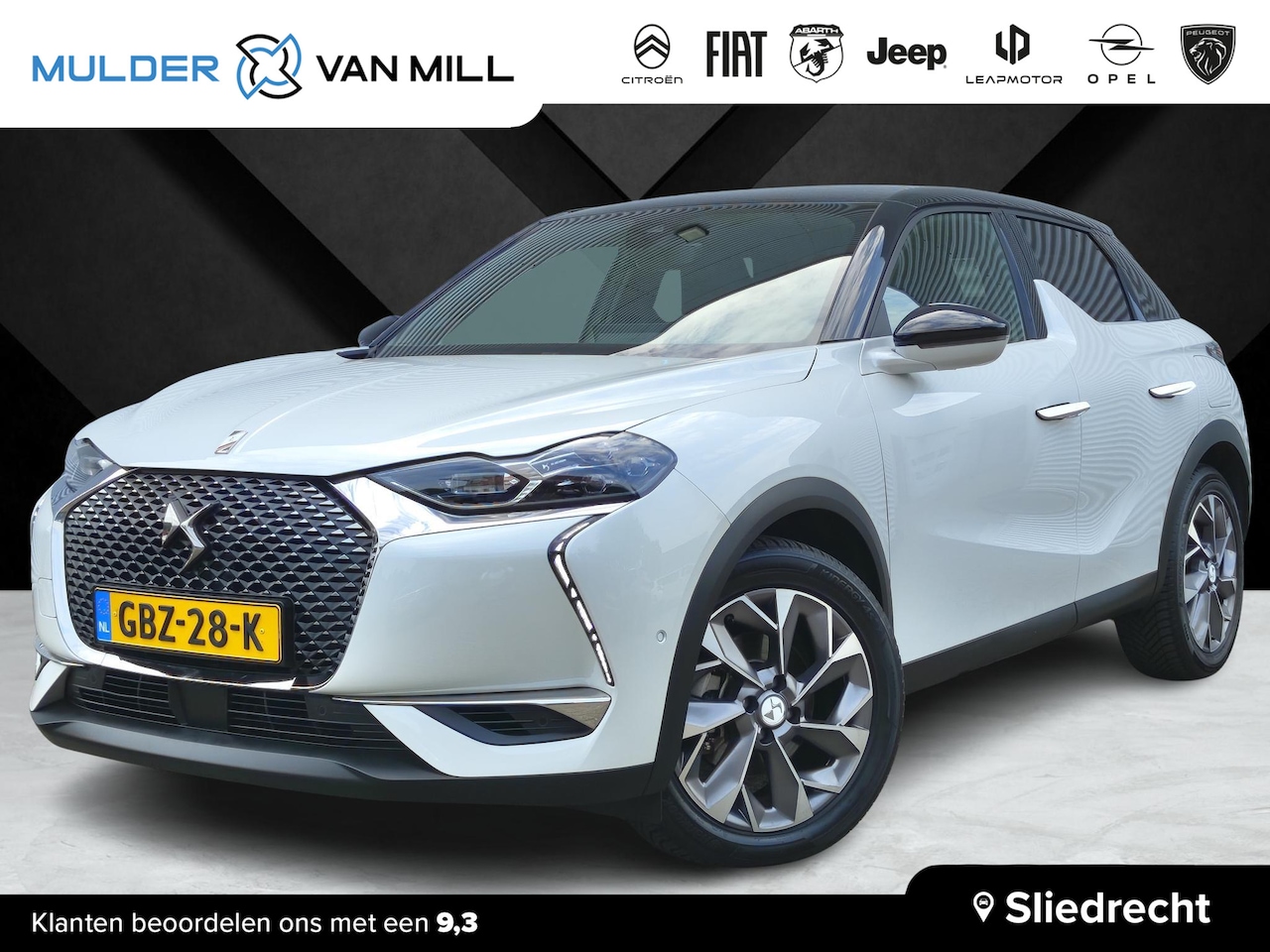 DS 3 Crossback - SUV Grand Chic Opera EV 3-FASEN 50kWh 136pk | DS MATRIX LED | SMART KEYLESS | ZWART LEDER - AutoWereld.nl