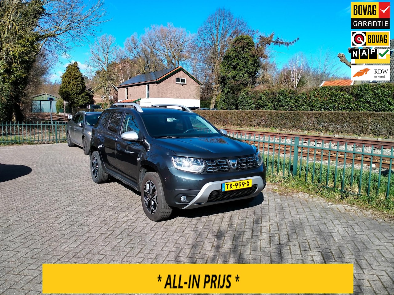 Dacia Duster - 1.2 TCe Prestige airco navi camera trekhaak 1500kg ALLINPRIJS - AutoWereld.nl