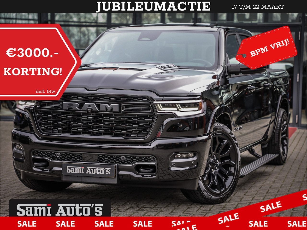 Dodge Ram 1500 - LIMITED H.O | 540 PK | RAM VOL | Z.G.A.N | DEZE RAM BESCHIKT OVER ALLE BESCHIKBARE OPTIES - AutoWereld.nl