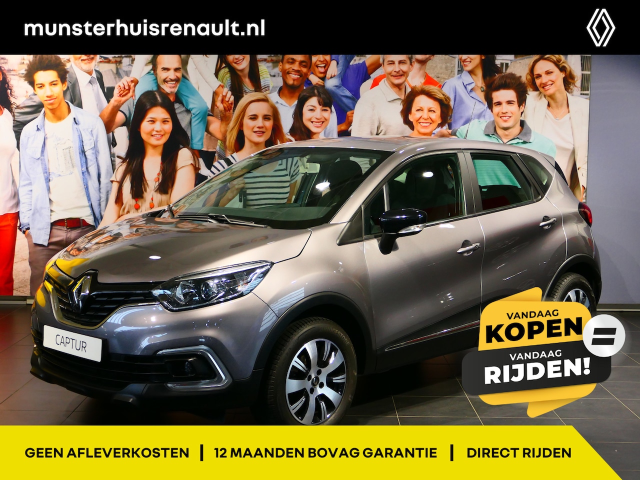 Renault Captur - 0.9 TCe Limited - Sensor achter, cruise, airco, navi - AutoWereld.nl