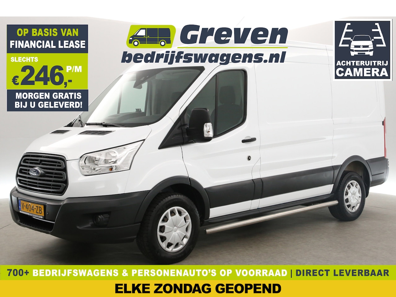 Ford Transit - 350 2.0 TDCI L2H2 Trend 2800KG Trekgew. Airco Camera Cruise Carplay PDC Navi Sidebars Trek - AutoWereld.nl