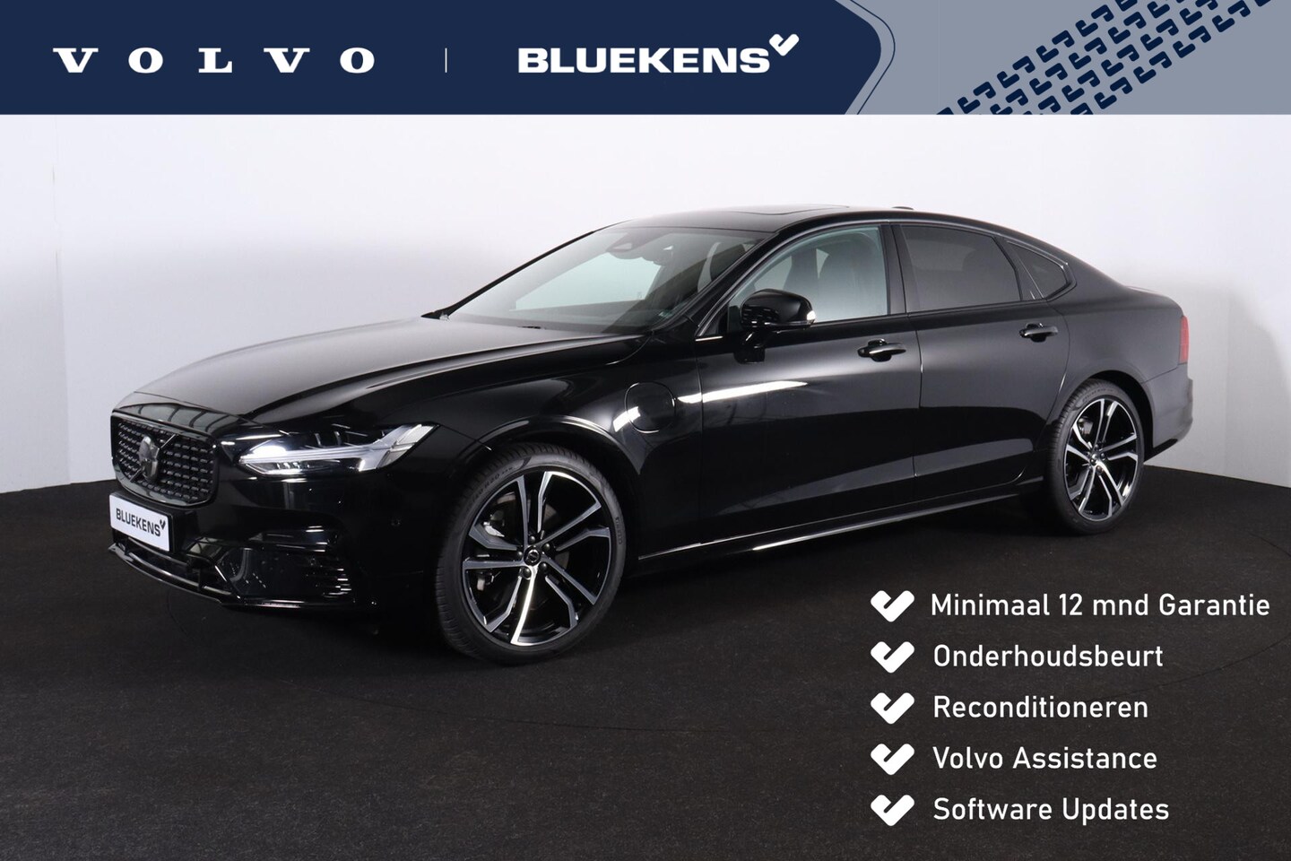 Volvo S90 - T8 AWD Ultimate Dark - LONG RANGE - Luchtvering - IntelliSafe Assist & Surround - 360º Cam - AutoWereld.nl