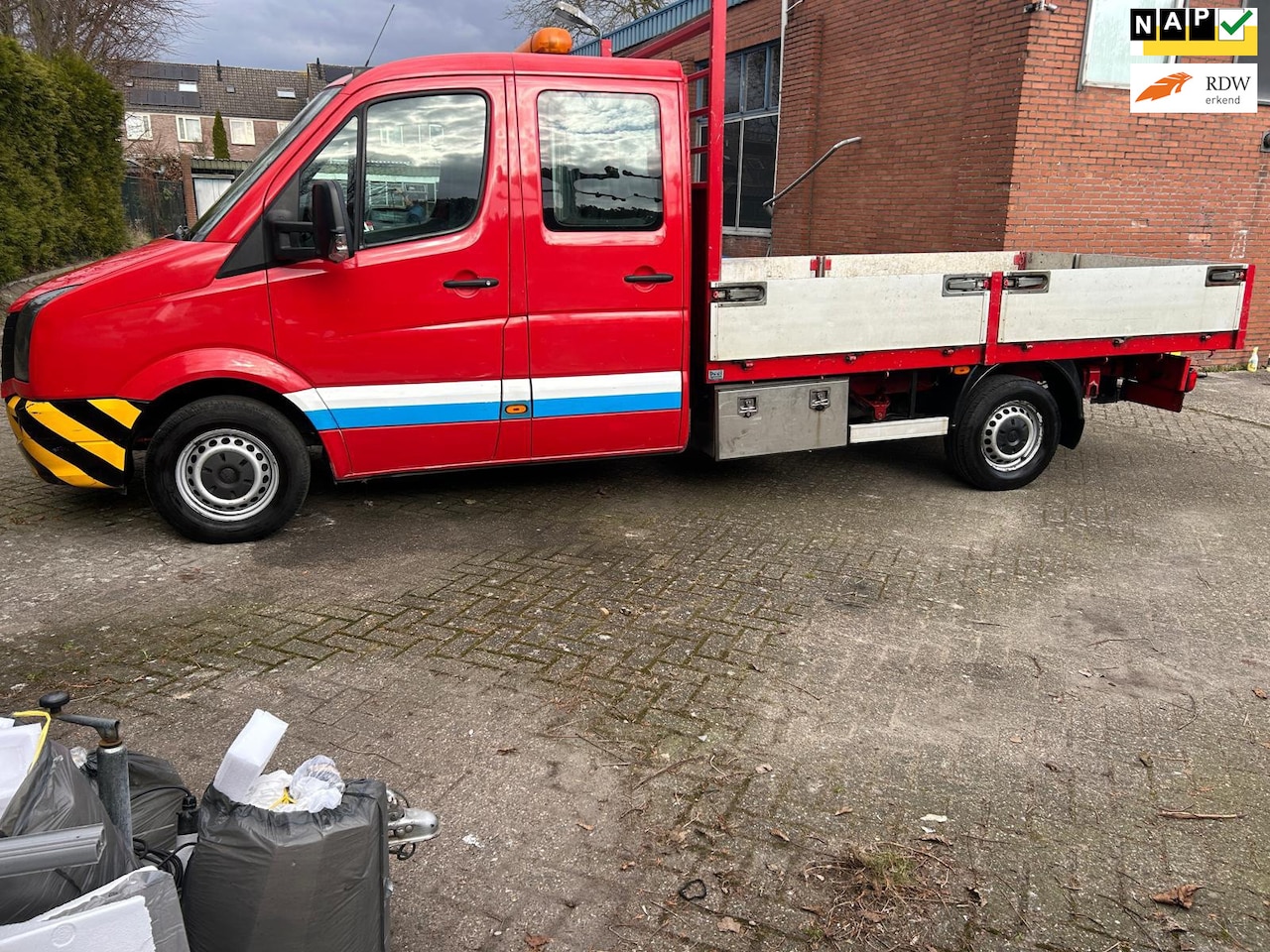 Volkswagen Crafter - 46 2.0 TDI L3H1 / maxi / dubbel cabine / open laadbak / airco / cruise control - AutoWereld.nl