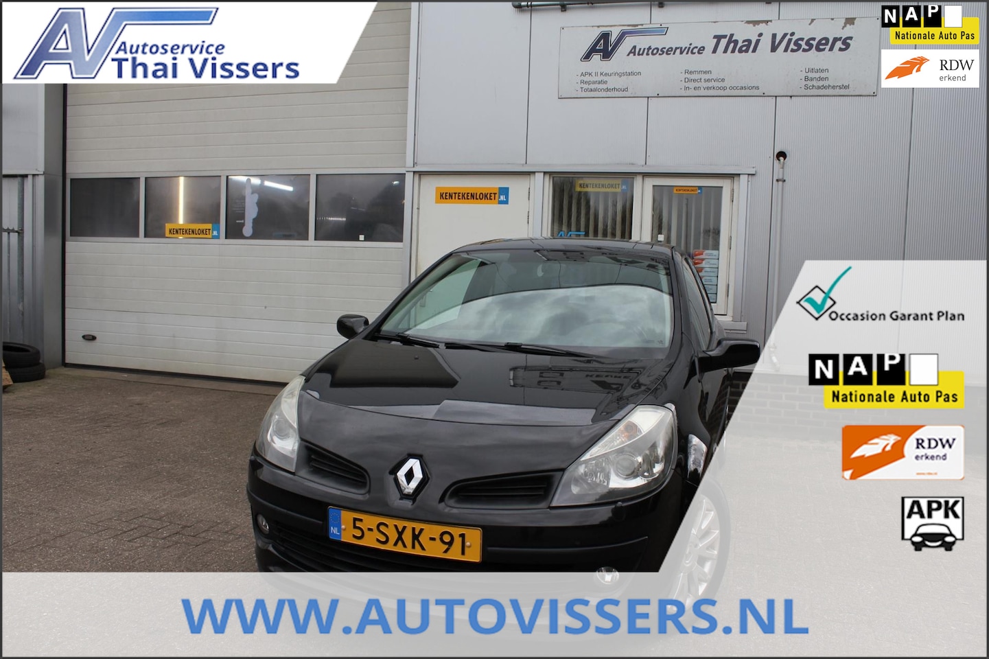 Renault Clio - 1.6-16V Automaat Airco Leder Pano LMV Apk 25-1-26 - AutoWereld.nl