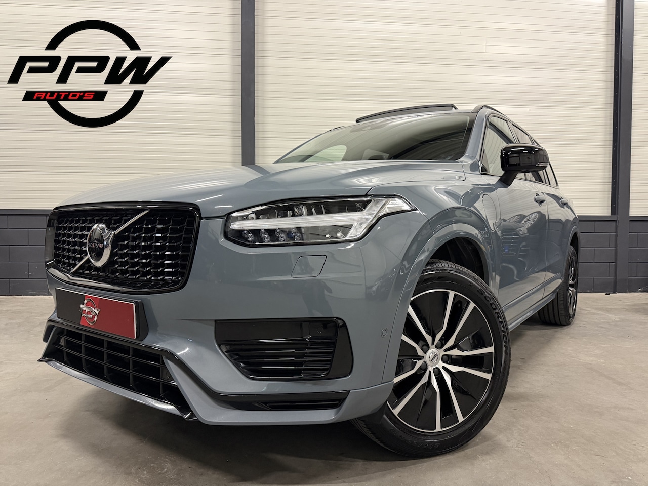 Volvo XC90 - T8 AWD 392PK R-Design 7P. THUNDER-GREY/PANO/LUCHTVERING/H&K/ACC/SPORT-LEER+MEMORY/360CAMER - AutoWereld.nl