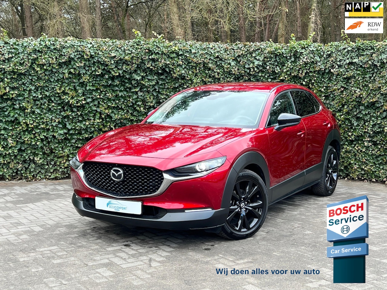 Mazda CX-30 - Homura 187pk / BOSE/ 360CAMERA/ HEAD-UP / 18INCH/ STOELVERWARMING / ELEKTR ACHTERKLEP - AutoWereld.nl