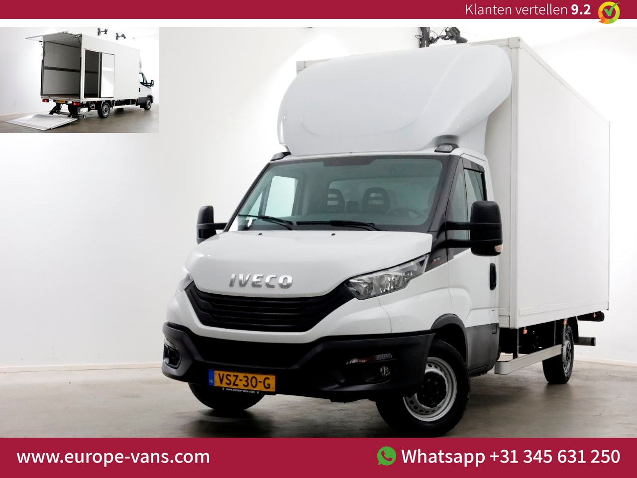 Iveco Daily - 35S18 3.0 180pk Bakwagen met laadklep 1008kg laadverm. 11-2022 - AutoWereld.nl