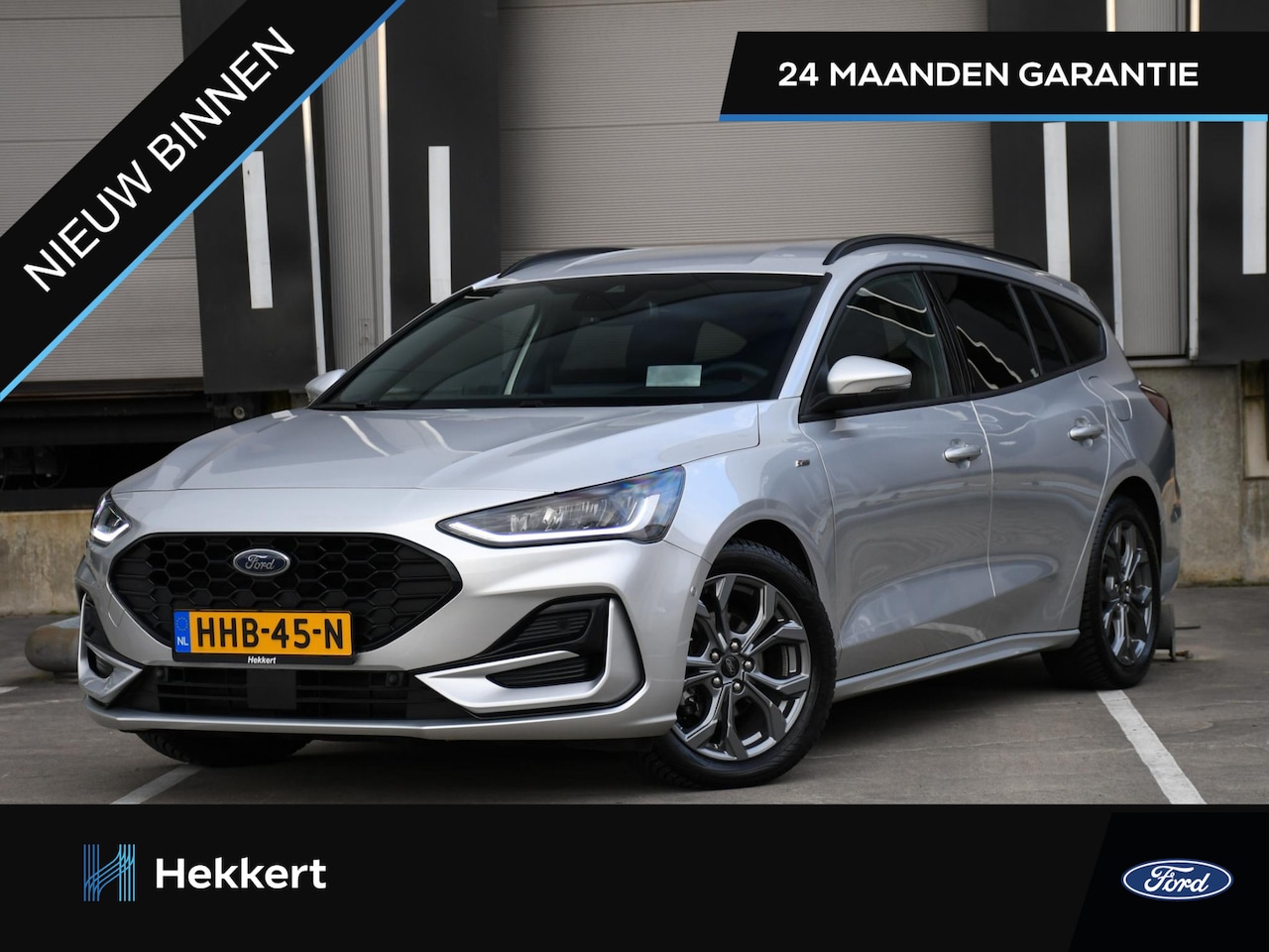 Ford Focus Wagon - ST Line 1.0 EcoBoost Hybrid 125pk DODOE HOEK | HUD | WINTER PACK | 17''LM | PDC + CAM. | D - AutoWereld.nl