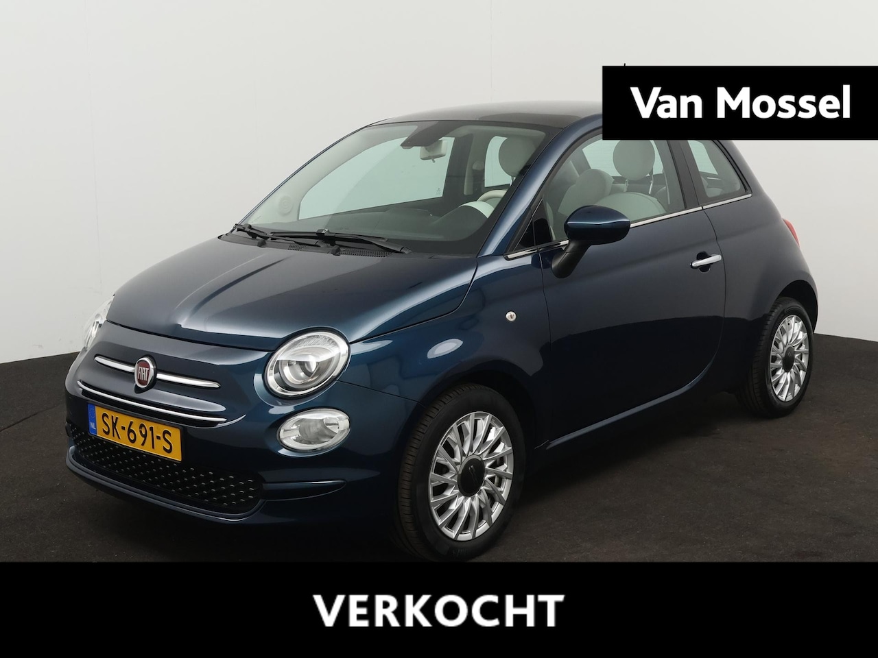 Fiat 500 - 0.9 TwinAir Turbo Lounge | Automaat | Apple Carplay/Adroid Auto | Panoramadak | Airco | Cr - AutoWereld.nl