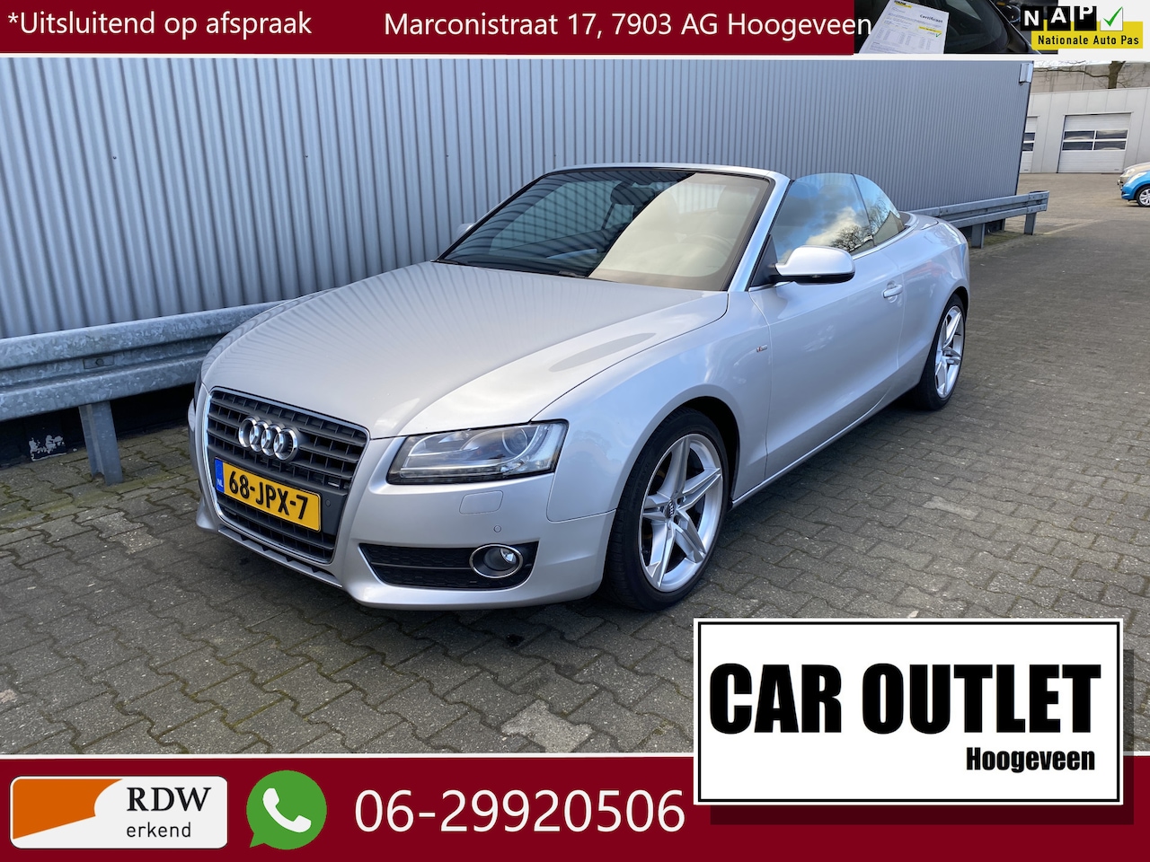 Audi A5 Cabriolet - 2.0 TFSI quattro Pro Line 156Dkm.NAP, AUTOMAAT, Leer, Navi, Clima, CC, PDC, LM, nw. APK – - AutoWereld.nl