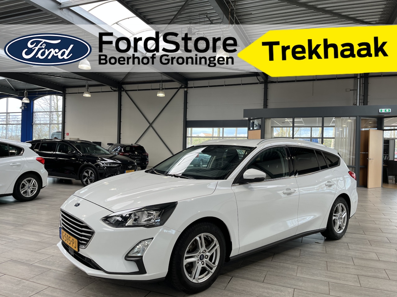 Ford Focus Wagon - EcoBoost 100pk Trend | Trekhaak | Cruise | Airco | Apple carplay | Android auto | - AutoWereld.nl