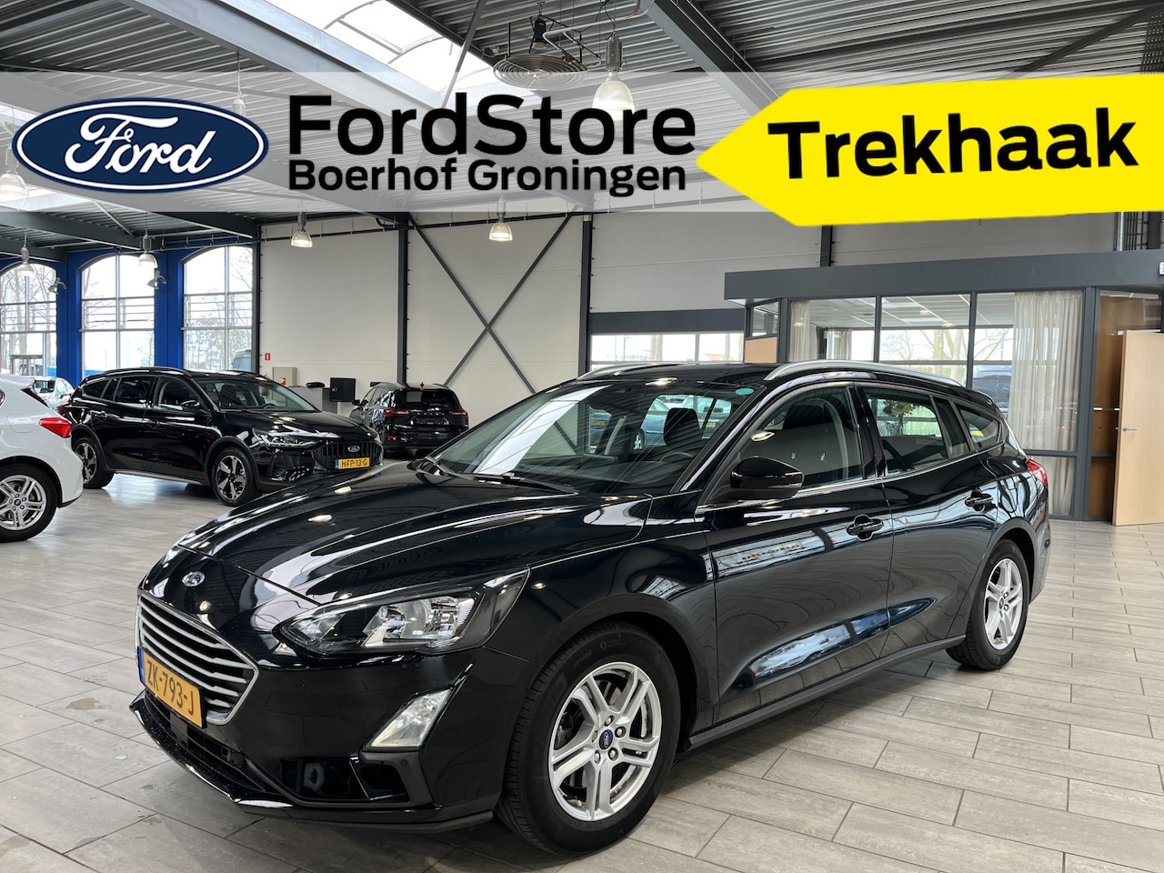 Ford Focus Wagon - EcoBoost 100pk Trend | Trekhaak | Cruise | Airco | Apple carplay | Park. sens. V+A - AutoWereld.nl