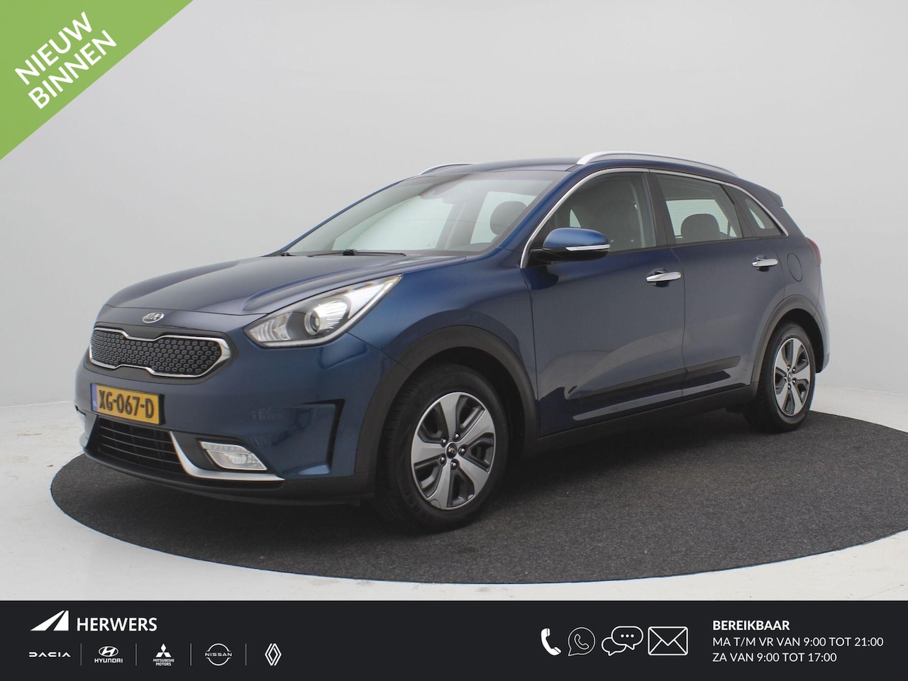 Kia Niro - 1.6 GDi Hybrid DynamicLine / Navigatie / Cruise Control / Airco Climat Control / Historie - AutoWereld.nl