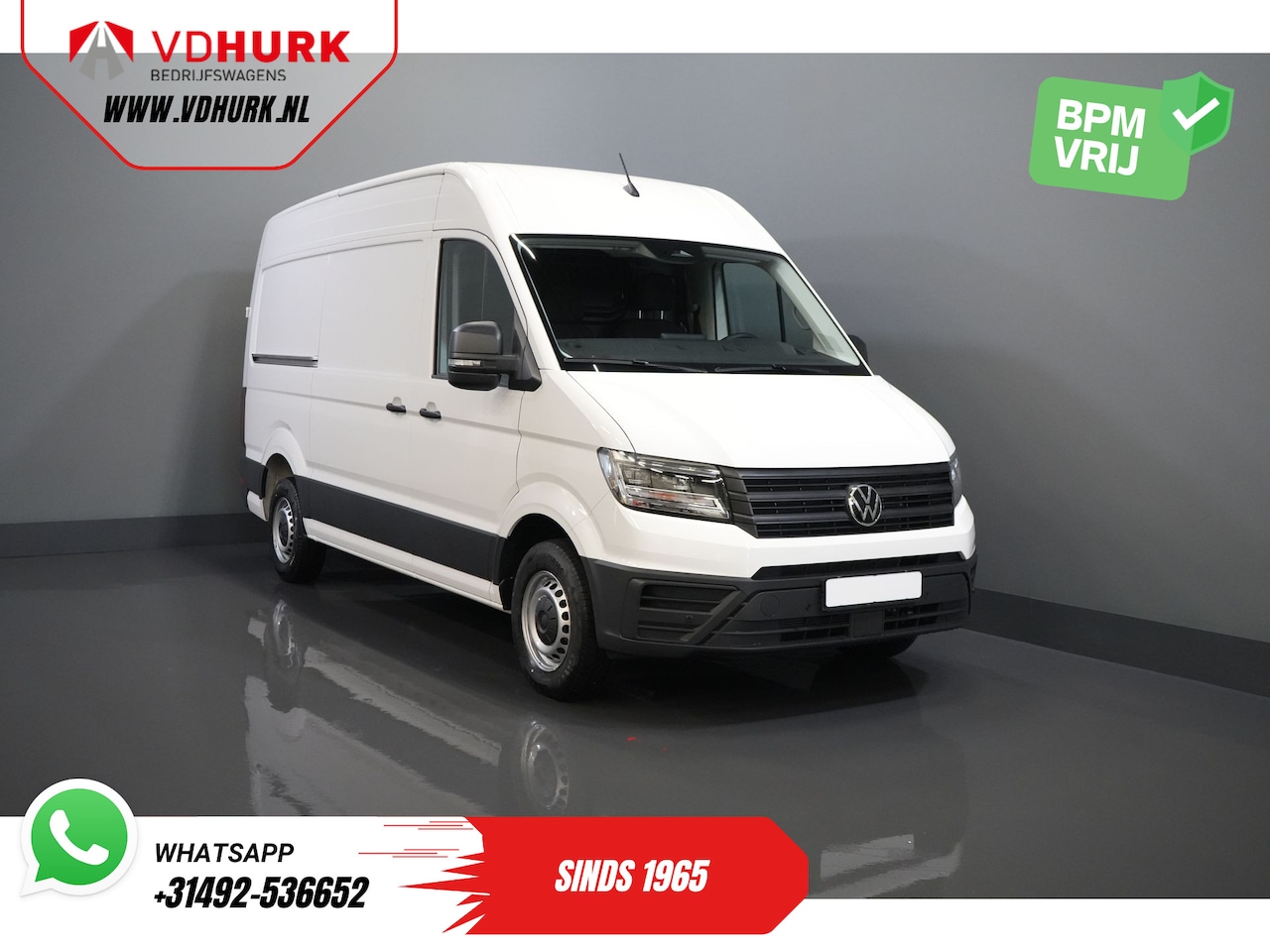 Volkswagen Crafter - 35 2.0 TDI 140 pk DSG Aut. L3H3 BPM VRIJ! Betimmering/ LED/ Virtual Cockpit/ Camera/ Cruis - AutoWereld.nl