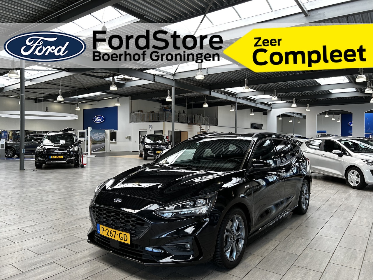 Ford Focus Wagon - EcoBoost Hybrid 125pk ST Line X | Dealer onderhouden | HUD | Full Led | Cruise | All seaso - AutoWereld.nl