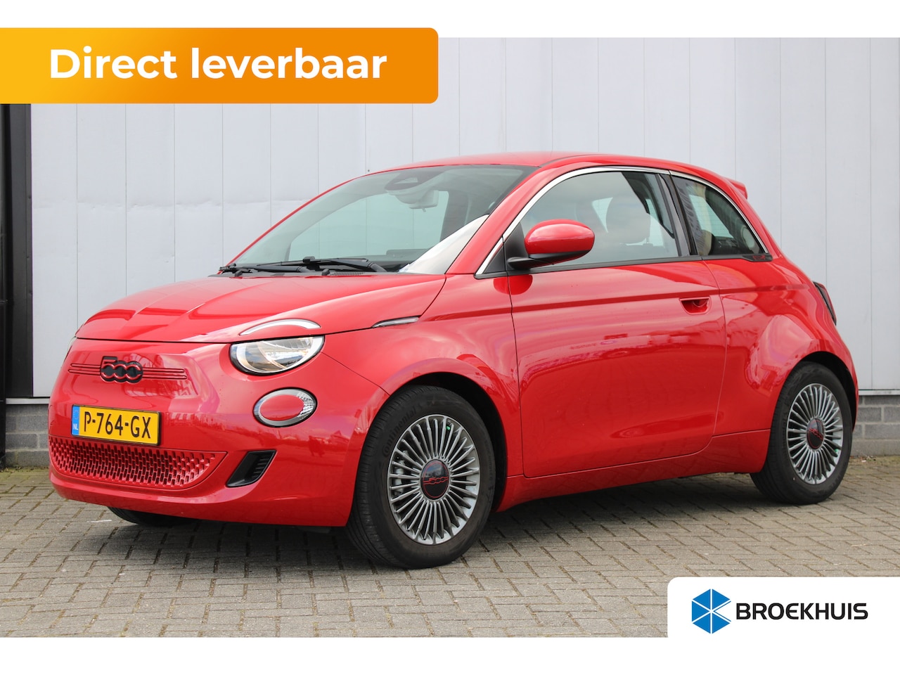 Fiat 500 - RED 24 kWh | draadloze telefoonlader | lichtmetalen velgen 16" | navigatiesysteem full map - AutoWereld.nl