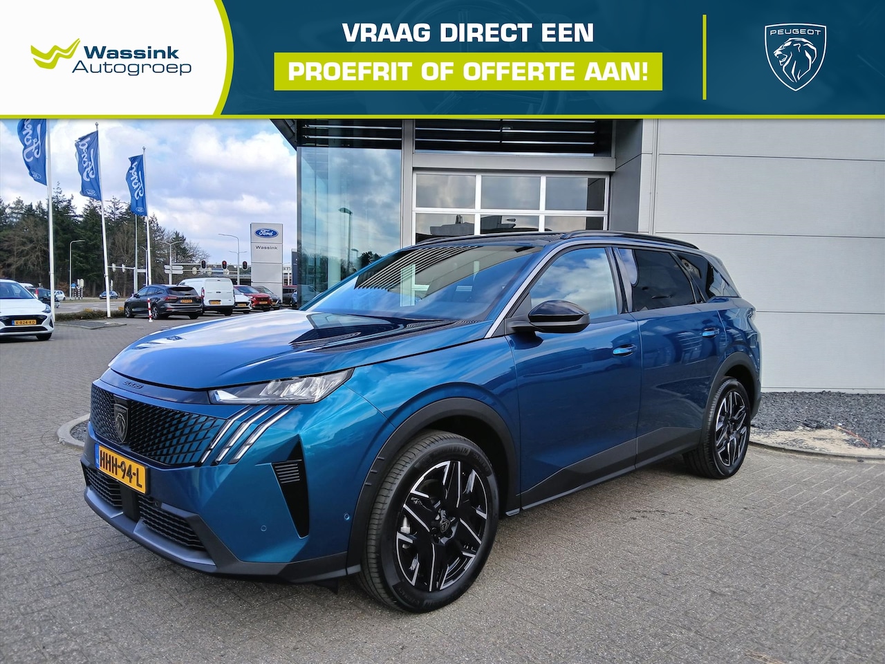 Peugeot 5008 - 1.2 Hybrid 136pk e-DCS6 Allure | Automaat | 360 vision & Drive Assist pack | Panoramic nav - AutoWereld.nl