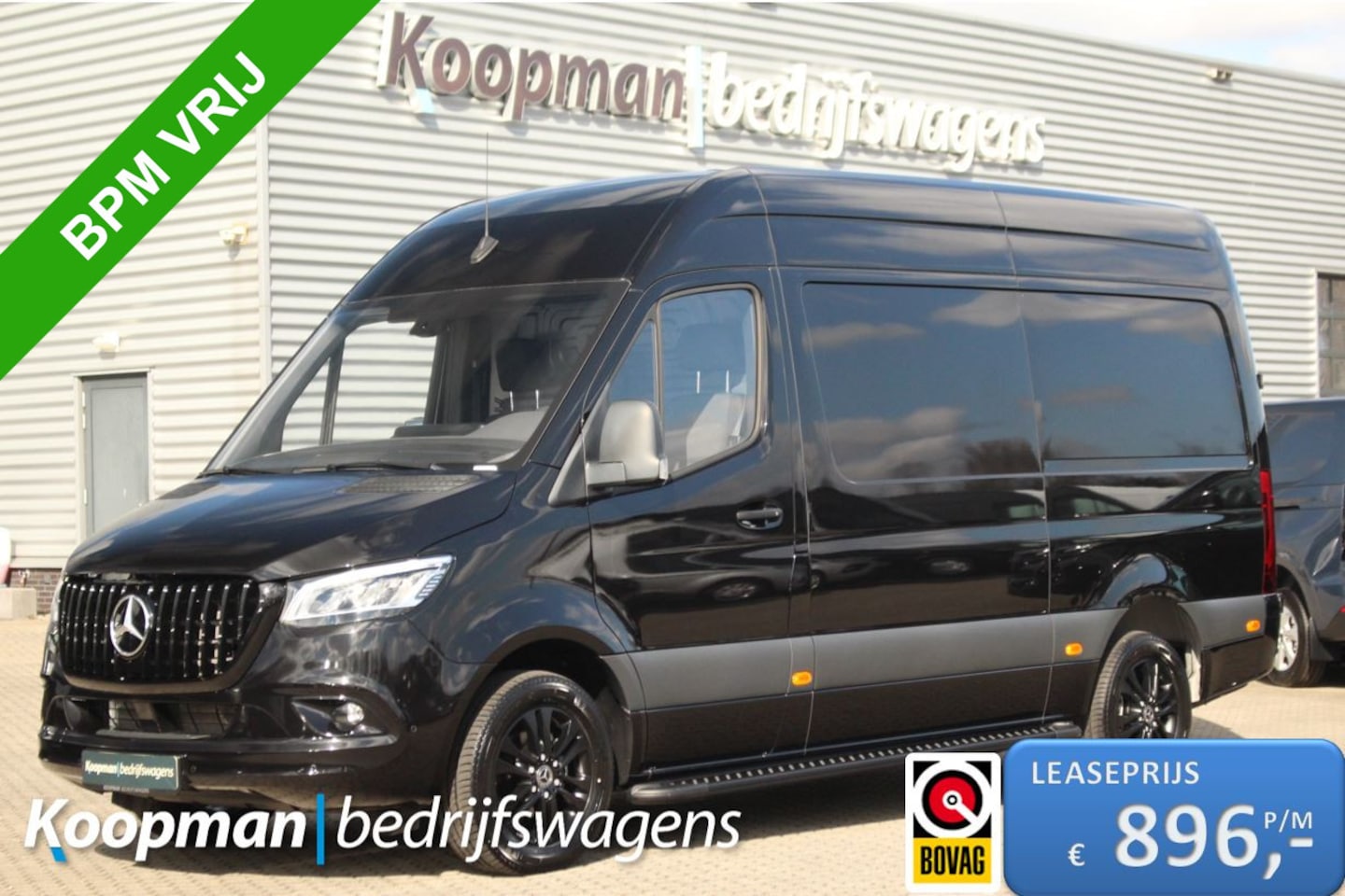 Mercedes-Benz Sprinter - 317 2.0CDI 170pk L2H2 | LED | Gev. Stoel | Navi MBux 10 | Cruise | Blindspot | Lease 986,- - AutoWereld.nl