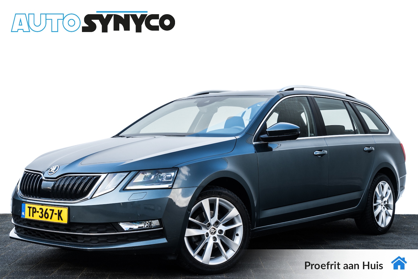 Skoda Octavia Combi - 1.6 TDi Automaat Style Business | Adapt. Cruise | Trekhaak | 17 inch LMV | Canton Audio | - AutoWereld.nl