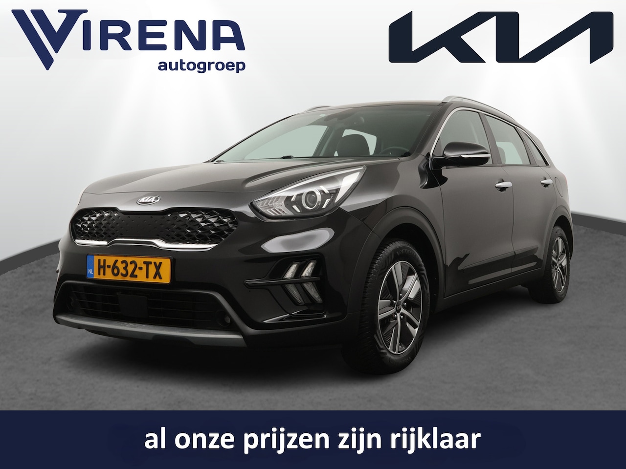 Kia Niro - 1.6 GDi Hybrid DynamicLine - Navigatie - Climate Control - Lichtmetalen velgen - Fabrieksg - AutoWereld.nl