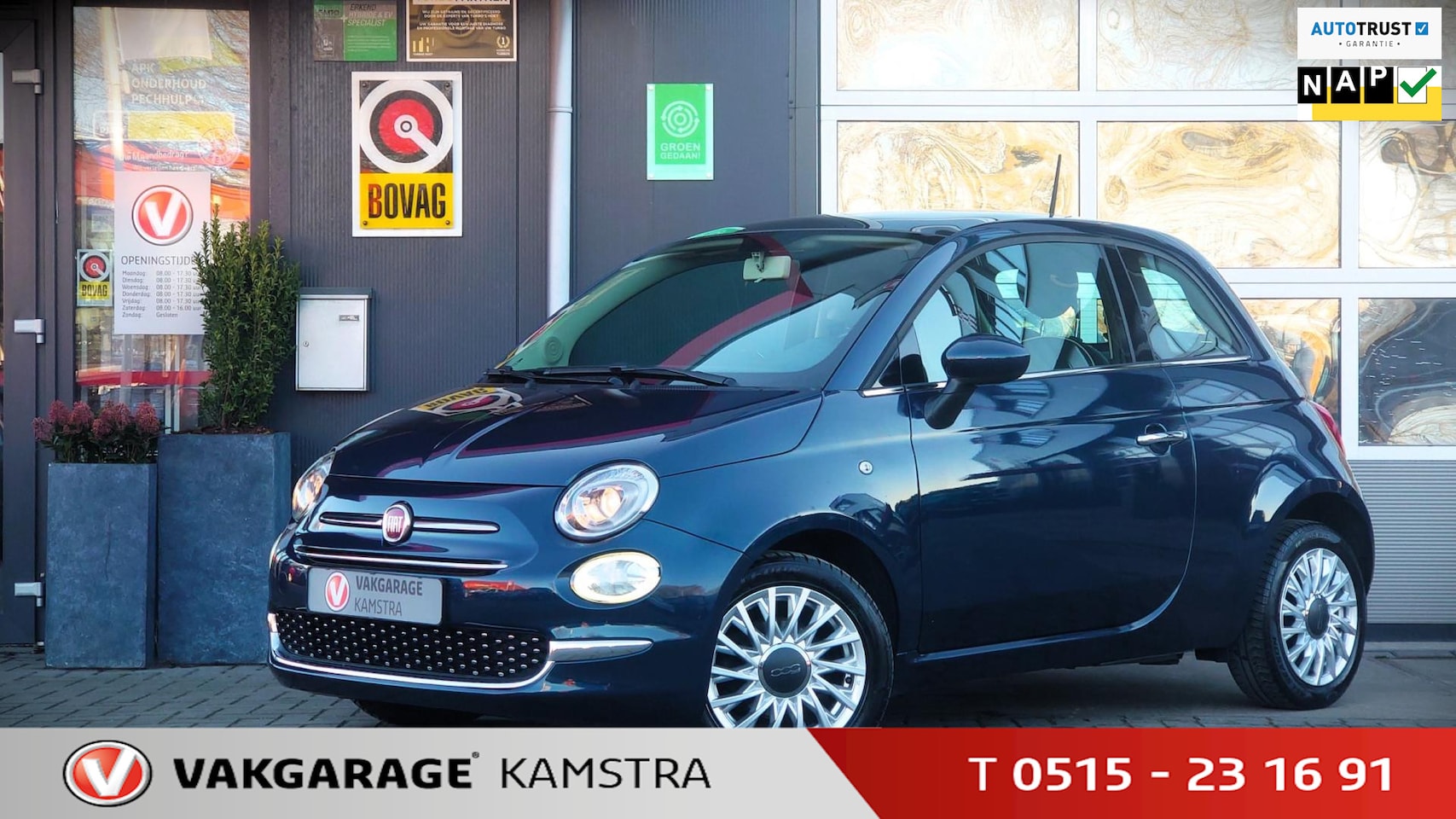 Fiat 500 - 0.9 TwinAir Turbo Sport NAP Panodak/Airco/Cruise/BT - AutoWereld.nl