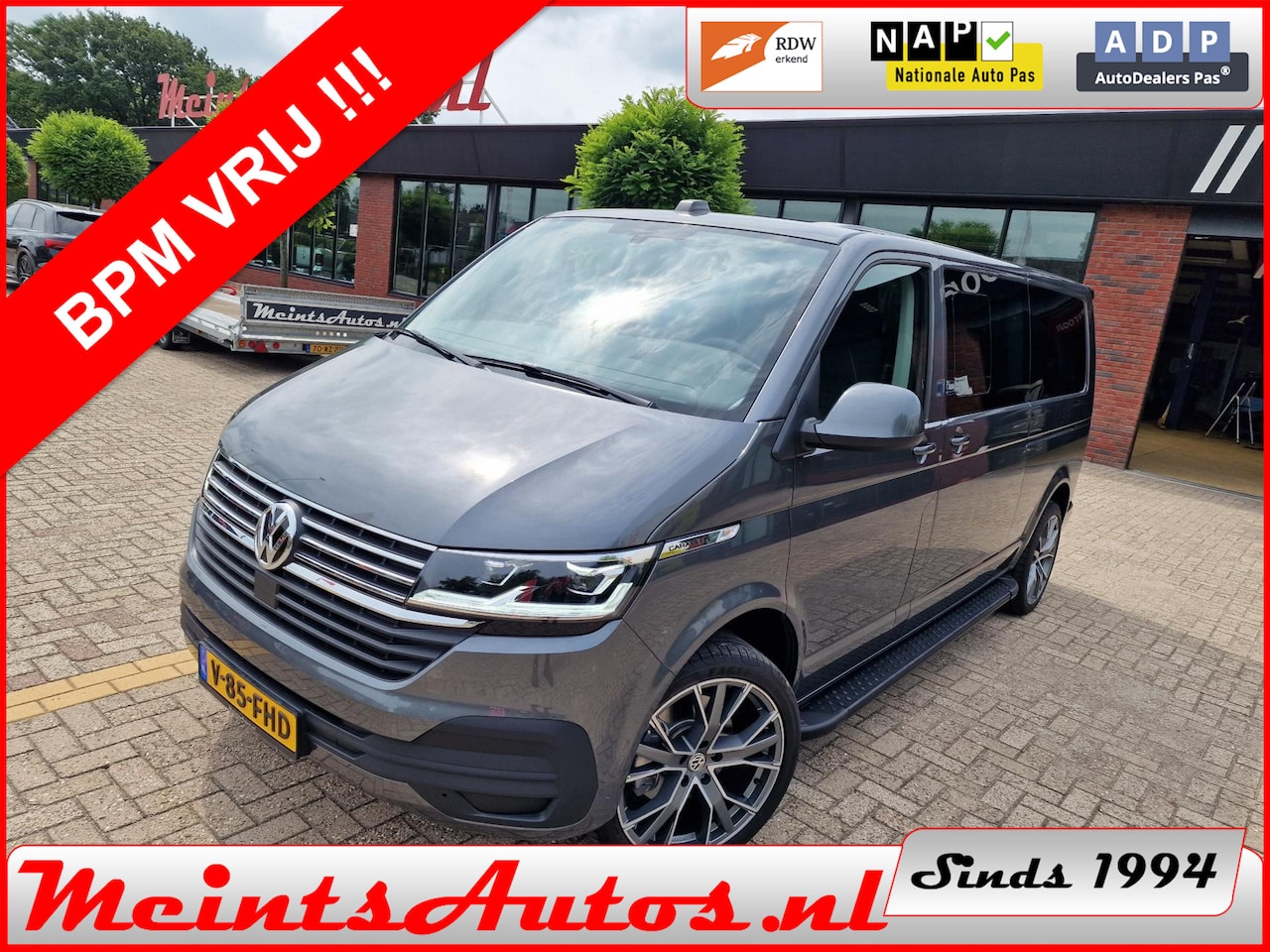 Volkswagen Transporter Caravelle - T6.1 2.0 TDI 204Pk 32 DC LEDER Dubbele Cabine DSG L2H1 DIG. COCKPIT ADAPT. CRUISE, LEDER, - AutoWereld.nl