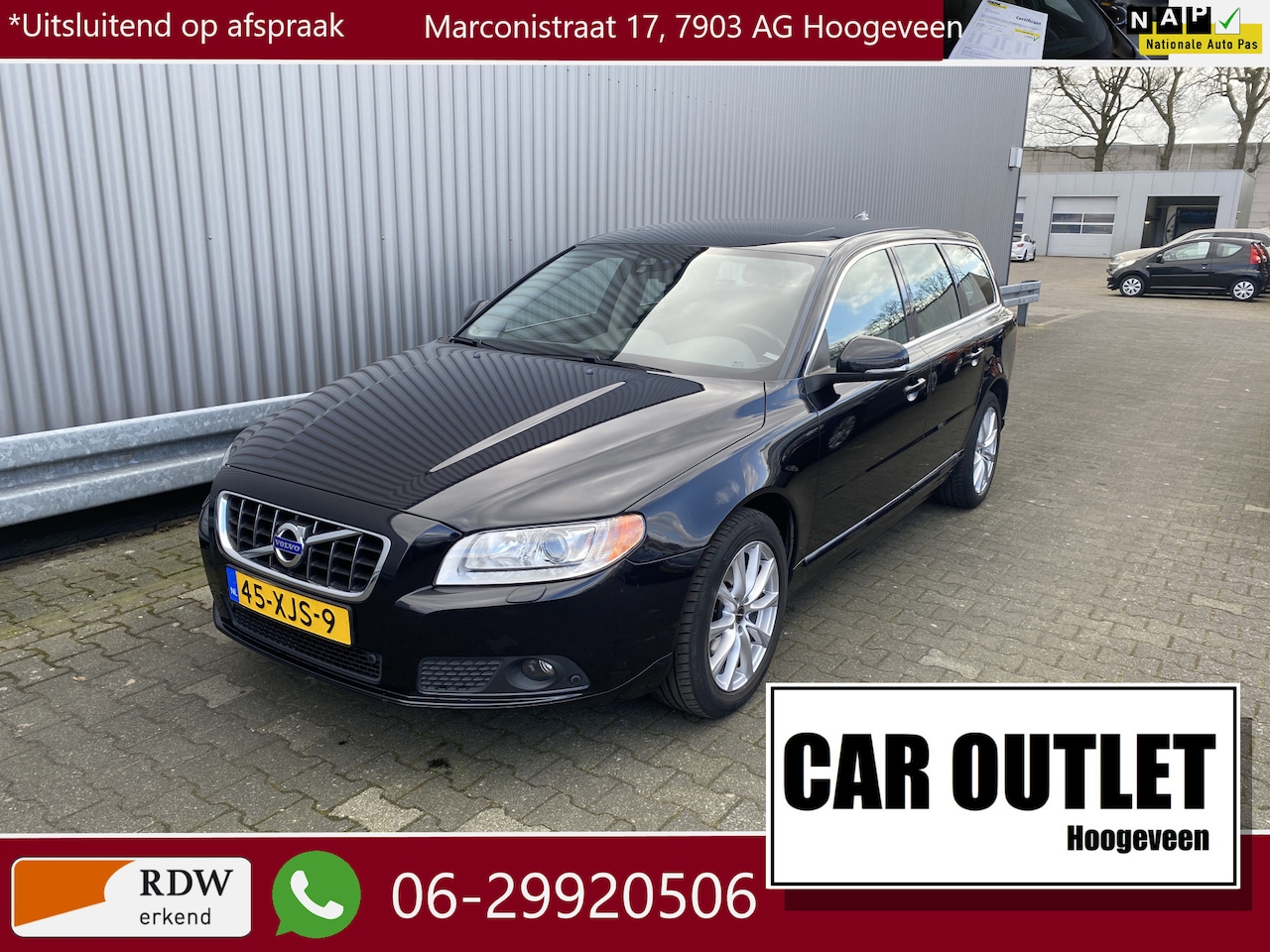 Volvo V70 - 1.6 T4 Limited Edition AUTOMAAT, Leer, Navi, Schuif/kanteldak, Clima, Stoelvw, CC, PDC v/a - AutoWereld.nl