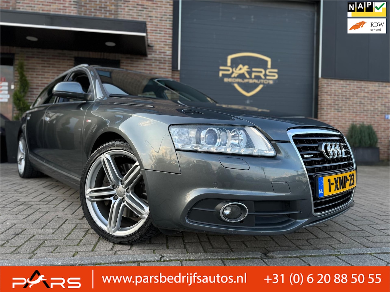 Audi A6 Avant - 3.0 TFSI quattro S Line S-Line 300PK Zeer Nette Automaat Navi Pano Black Leder - AutoWereld.nl