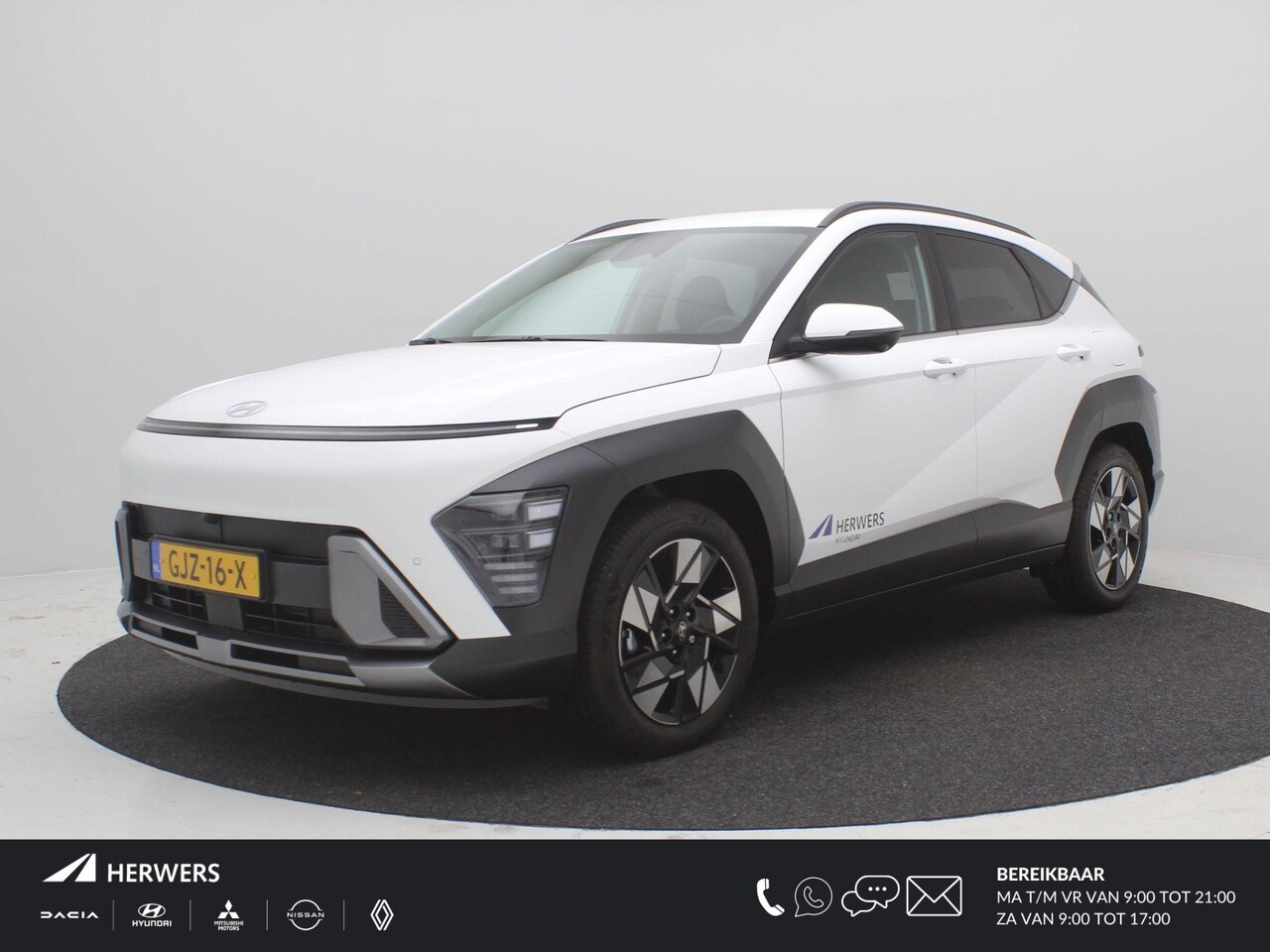 Hyundai Kona - 1.6 GDI HEV Premium / Navigatie / Android Auto & Apple Carplay / Camera / Lederen bekledin - AutoWereld.nl