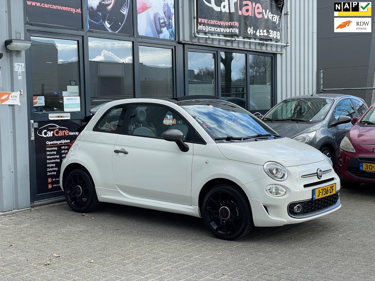 Fiat 500 - Fiat 500 1.2 S Cabrio|APK04|2026|Navigatie|Dabradio|Airco| - AutoWereld.nl