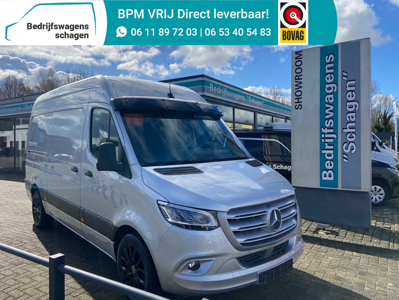 Mercedes-Benz Sprinter - 319 3.0 CDI V6 L2H2 Euro 6 | 3.5T AHW | LED | 2x Gev. Stoel | Standkachel - AutoWereld.nl