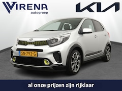 Kia Picanto - 1.2 CVVT X-Line - Navigatie - Climate Control - Lederen bekleding - Stoelverwarming - 12 m