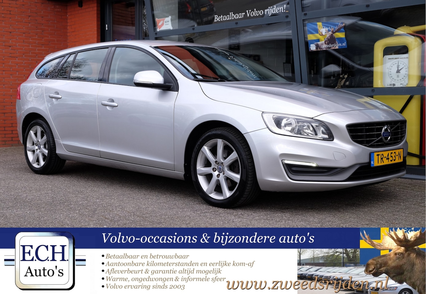 Volvo V60 - 1.6 D2 115 pk Navi, Bluetooth, Trekhaak, Cruise Control - AutoWereld.nl