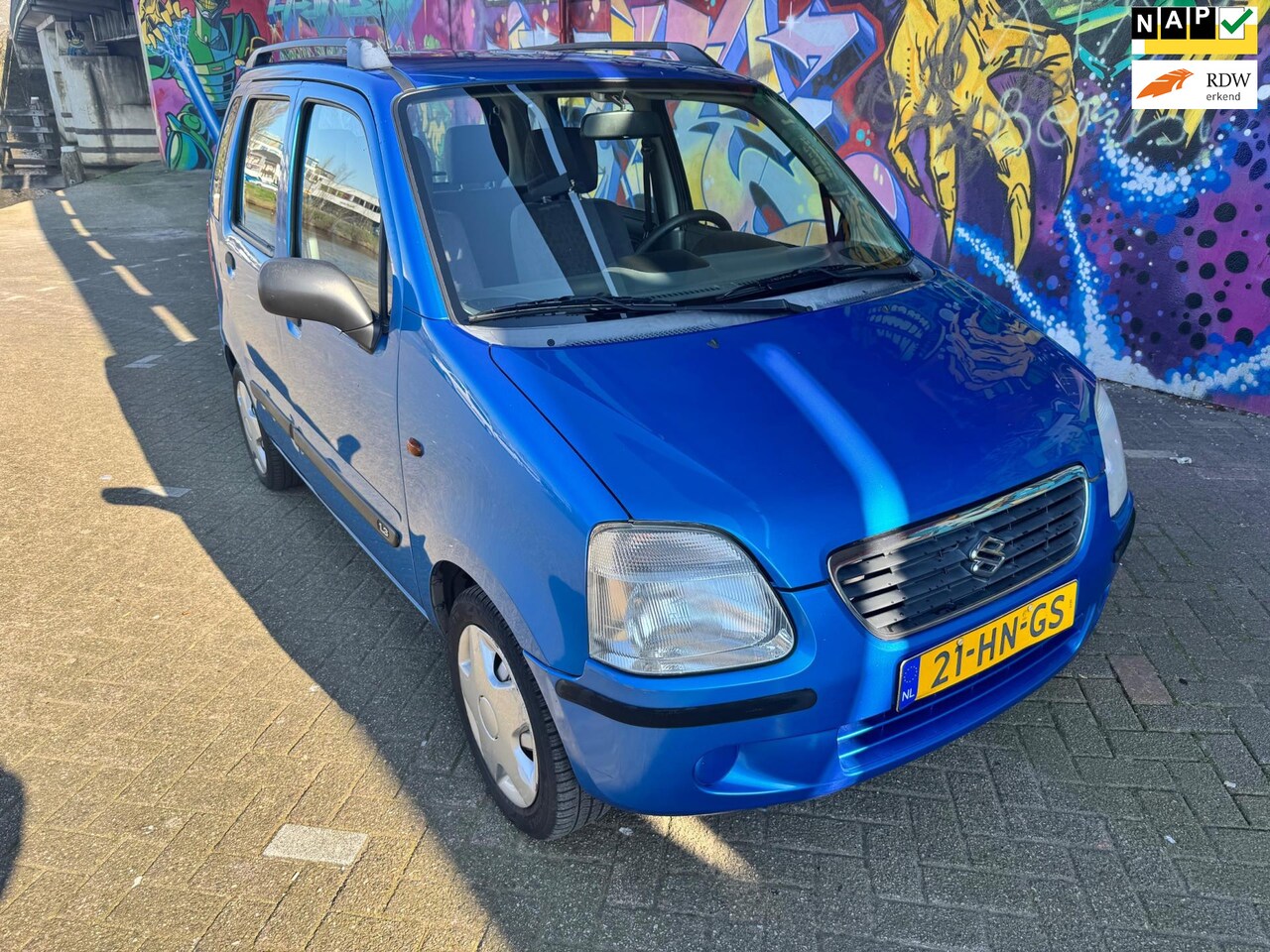 Suzuki Wagon R+ - 1.3 GL automaat airco elektrische ramen 121dkm nap stereo stuurbekrachtiging fijne hoge in - AutoWereld.nl