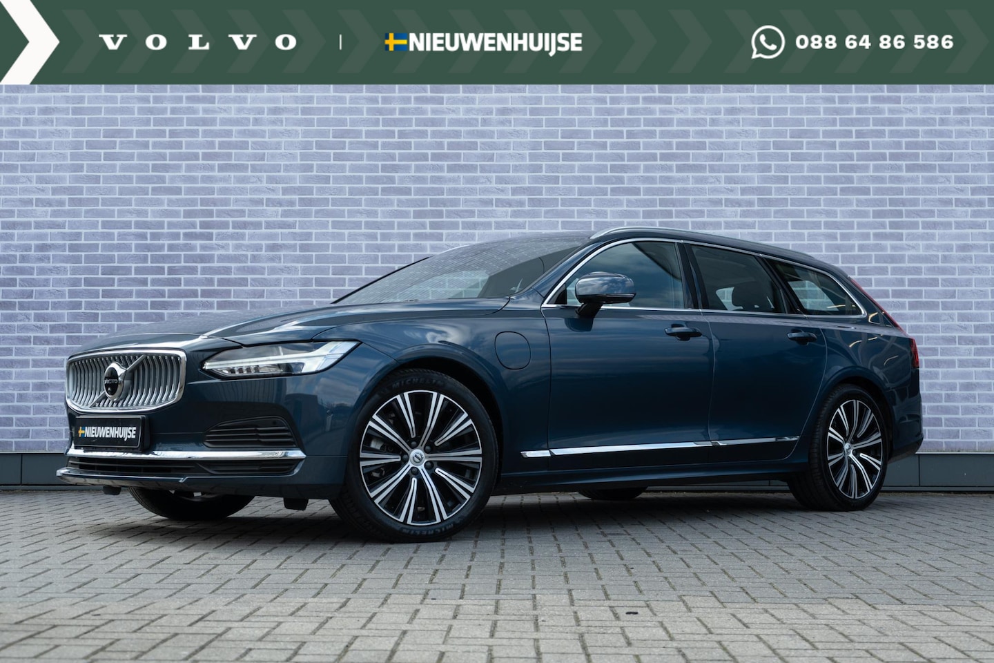 Volvo V90 - T8 Plug-in hybrid AWD Plus Bright | Google | Harman Kardon Audio |  Adaptieve Cruise | Key - AutoWereld.nl