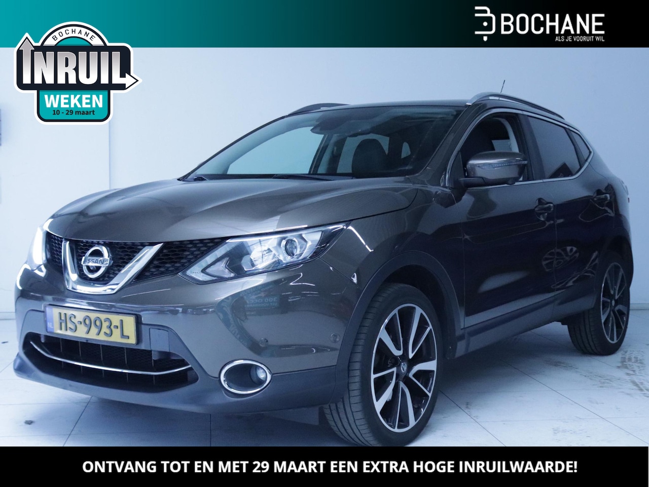 Nissan Qashqai - 1.2 Tekna Clima/Navi/Panoramadak - AutoWereld.nl