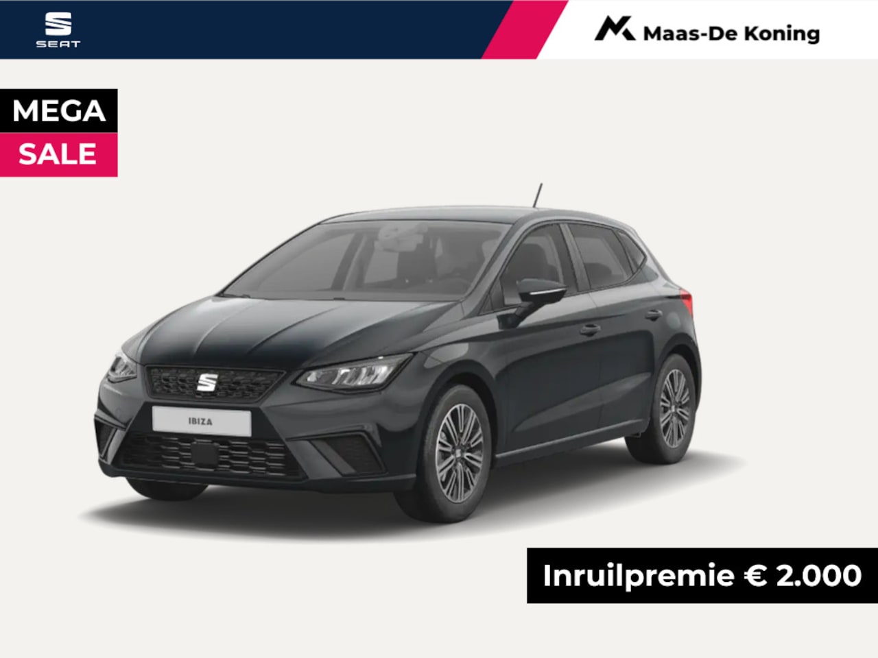 Seat Ibiza - Style 1.0 70 kW / 95 pk EcoTSI Hatchback 5 deurs 5 Versn. Hand. | 16'' Lichtmetalen Velgen - AutoWereld.nl