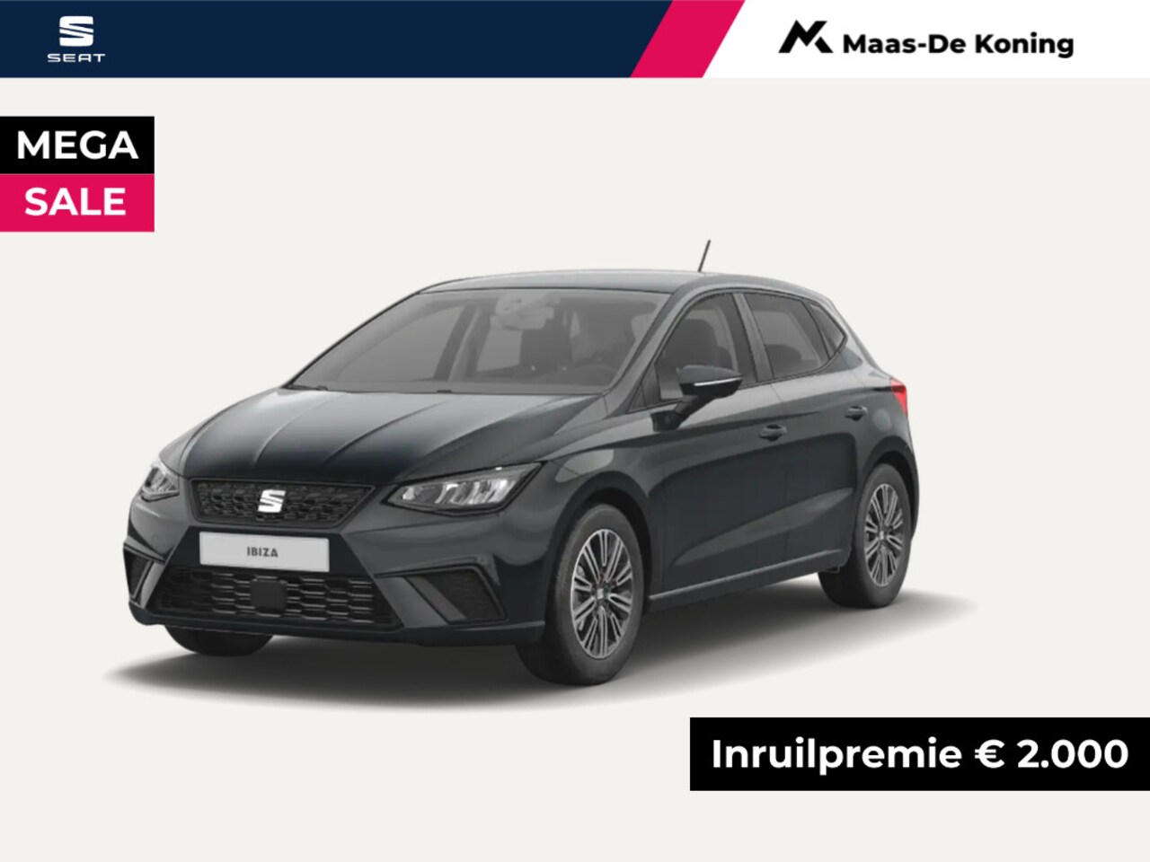 Seat Ibiza - Style 1.0 70 kW / 95 pk EcoTSI Hatchback 5 deurs 5 Versn. Hand. | 16'' Lichtmetalen Velgen - AutoWereld.nl