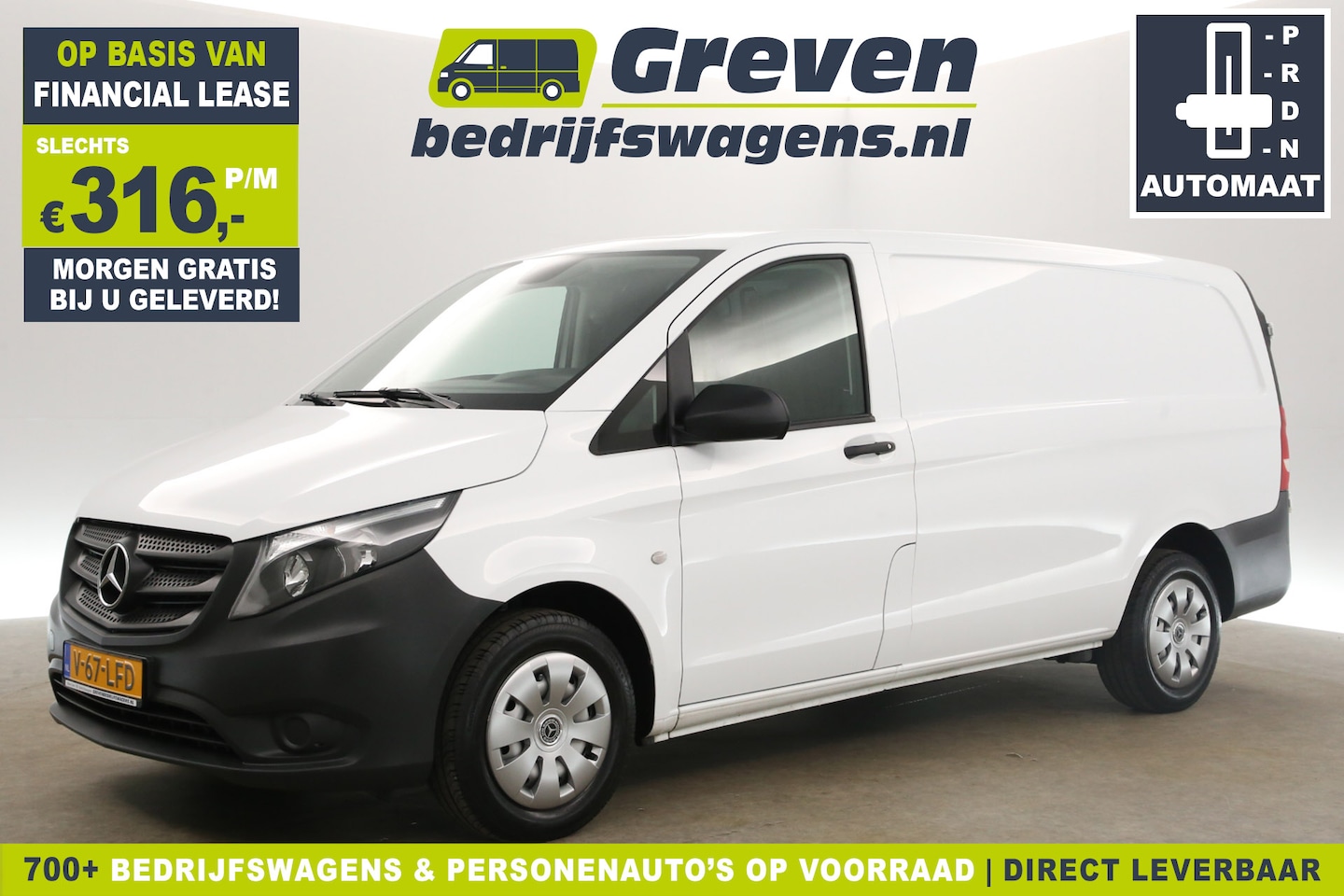 Mercedes-Benz Vito - 114 CDI Lang Automaat Airco Cruise 3 Persoons Elektrpakket Stoelverw. - AutoWereld.nl