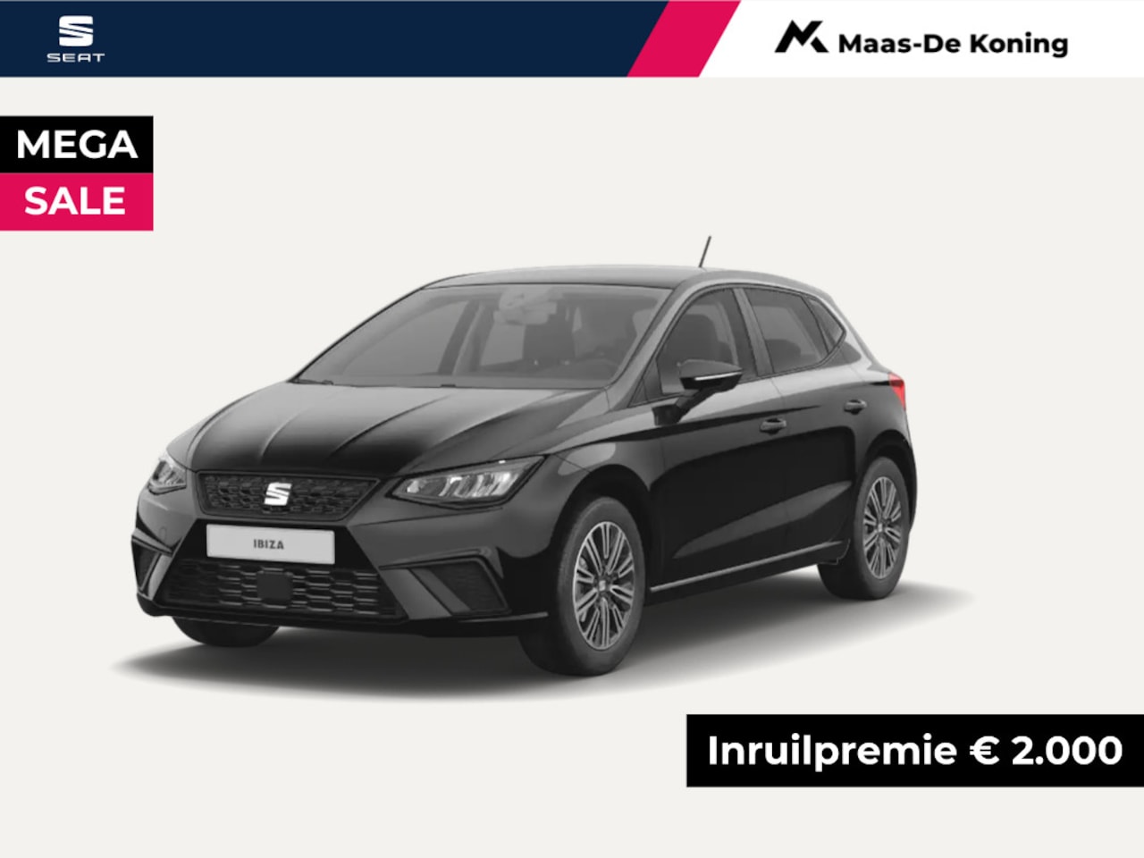 Seat Ibiza - Style 1.0 70 kW / 95 pk EcoTSI Hatchback 5 deurs 5 Versn. Hand. | 16'' Lichtmetalen Velgen - AutoWereld.nl