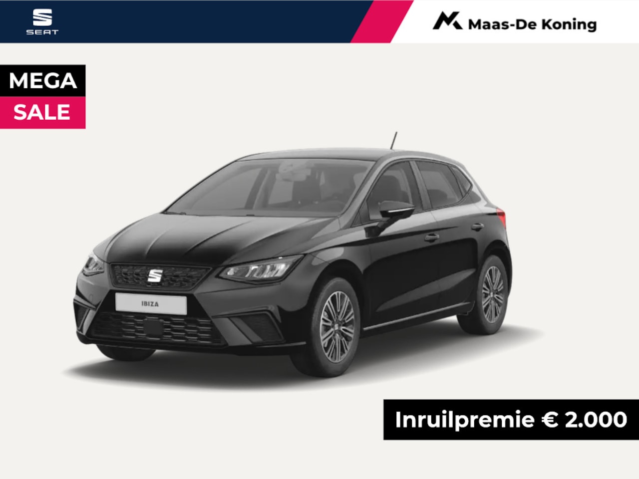 Seat Ibiza - Style 1.0 70 kW / 95 pk EcoTSI Hatchback 5 deurs 5 Versn. Hand. | 16'' Lichtmetalen Velgen - AutoWereld.nl